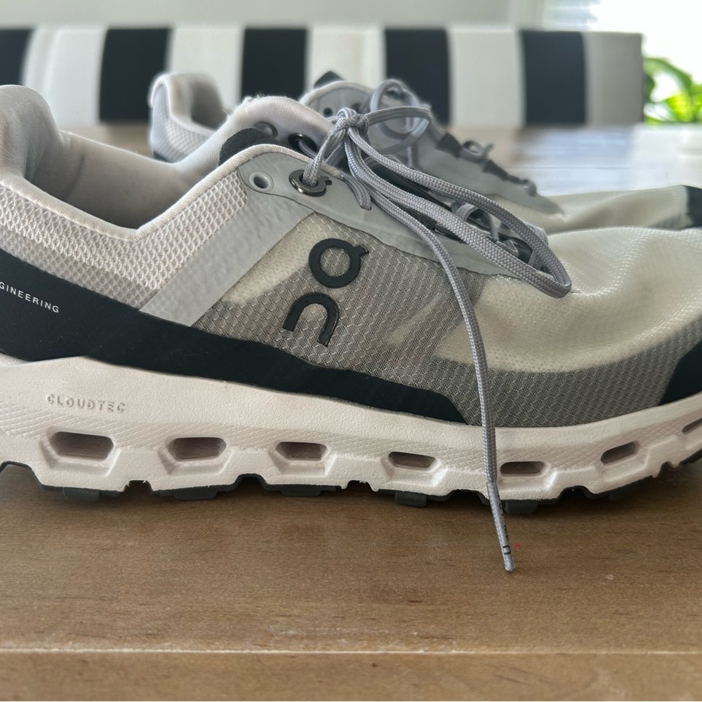 On Cloud Womens White and Black Sneakers